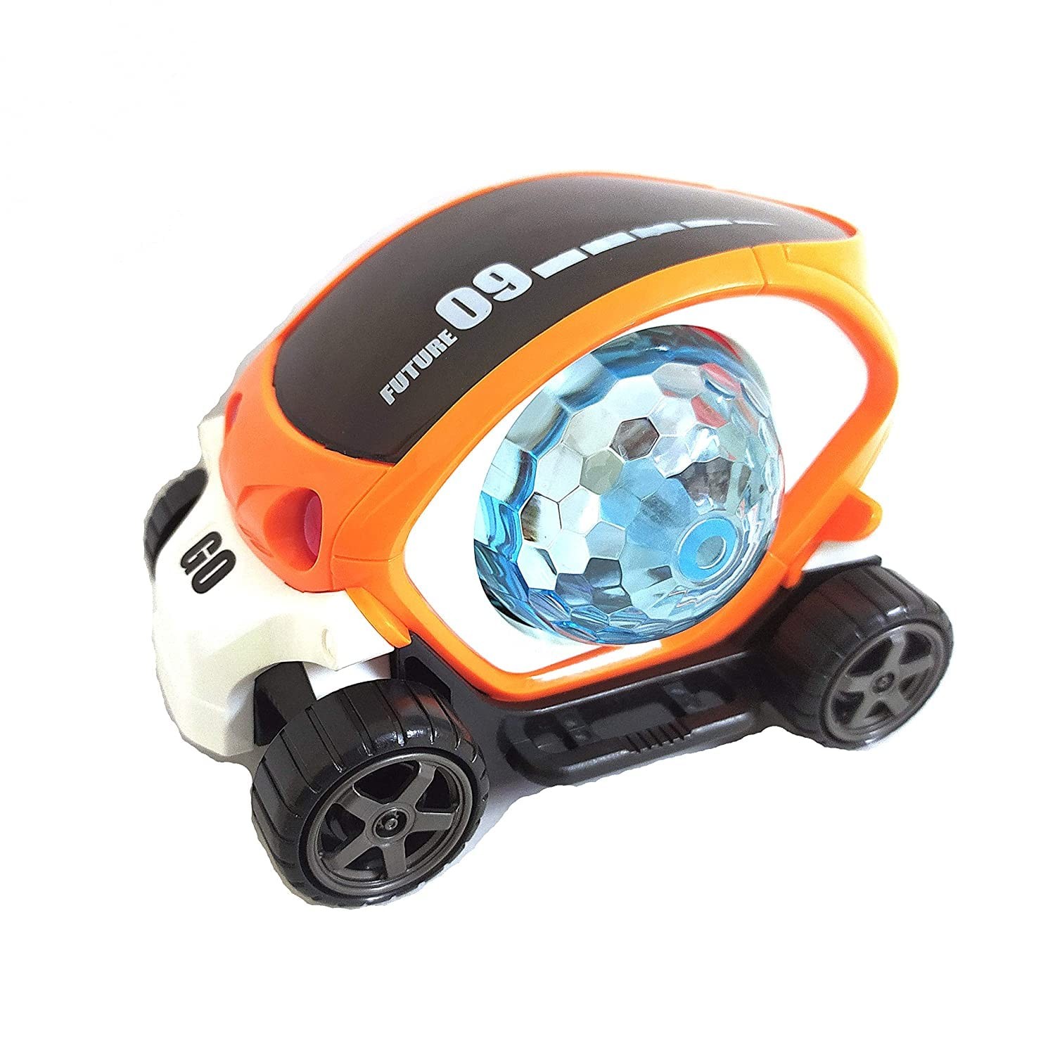 World Shopper Toys & Gift Gallery Future Musical Stunt car Rotate 360° with Flashing Light & Music (09 Future car) - Multi Color.