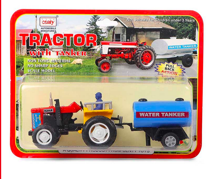 Centy Tractor With Water Tanker Pull Back