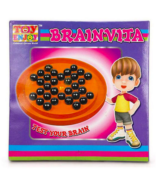 Toy Enjoy Brainvita Game – Orange Black Party & Fun Games Board Game