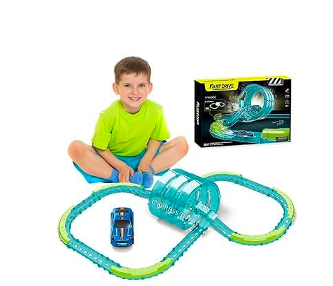 G.FIDEL High-Speed Slot Car Racing Track Playset for Boys Birthday Gift Toys for 8+ Boys