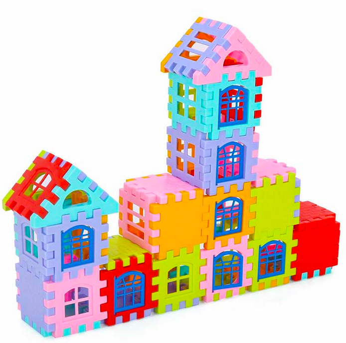 House Building Blocks Set 1 – 72 Pieces