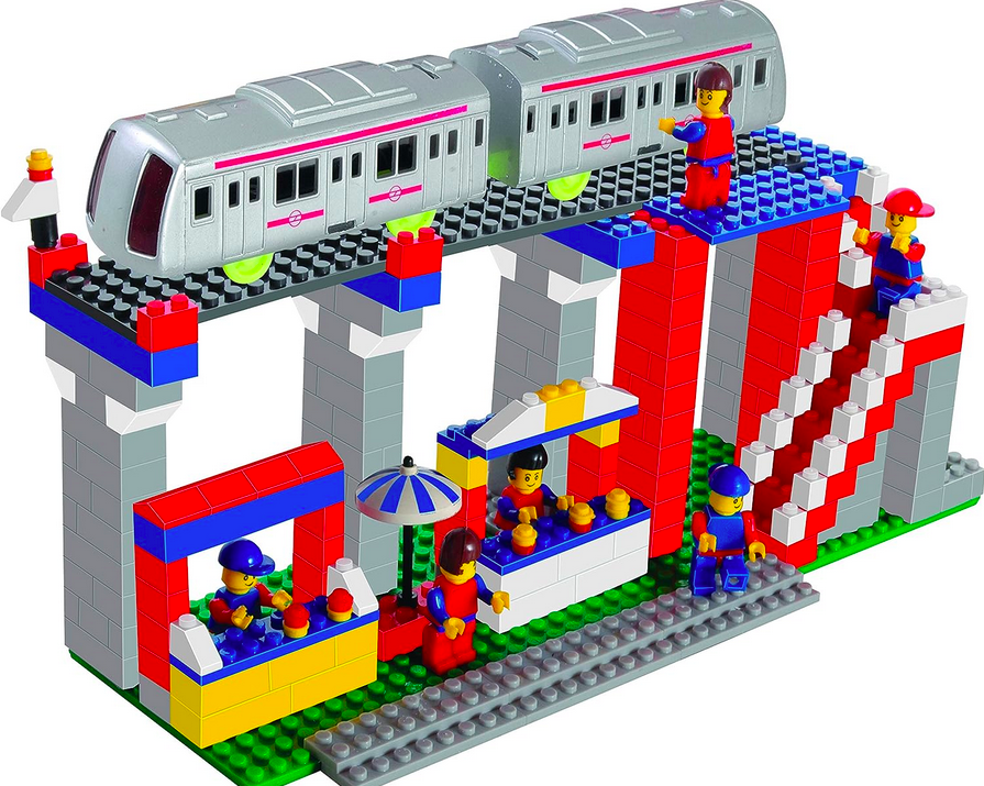 Metro Station Building Blocks 530 pcs (Ides Included 24 models) for Kids Ages 4+ Years