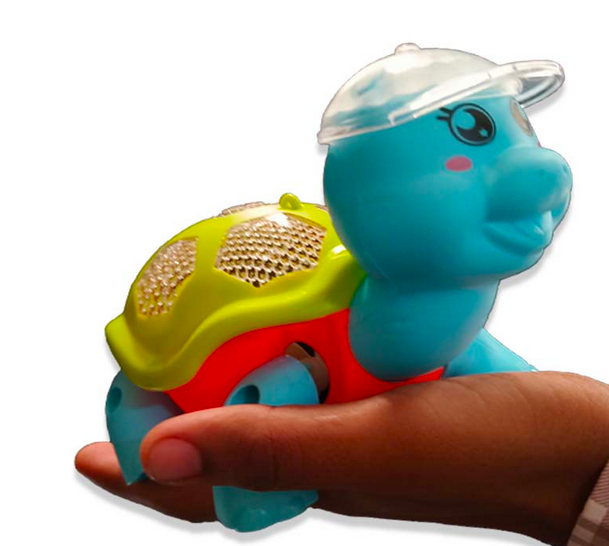 3D Tortoise Small With Light and Music