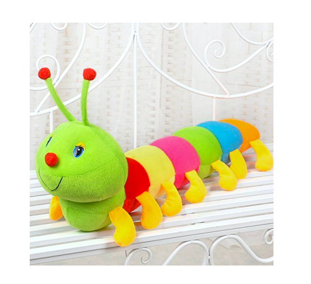 SRT Caterpiller Soft Toys 55cm (Multicolor, Small)