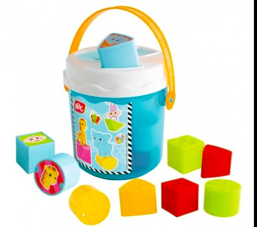 Simba ABC Colorful Sorting Learning Bucket For Kids, Blue