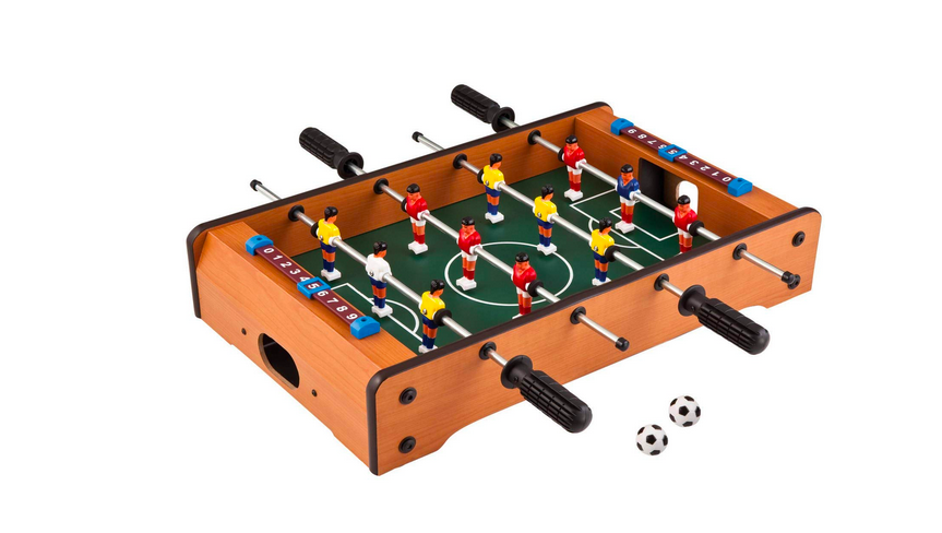 Cable World Mid-Sized Foosball Mini Football Table Soccer Game,51X31X10 Cm 20 Inches For Kid,Multi