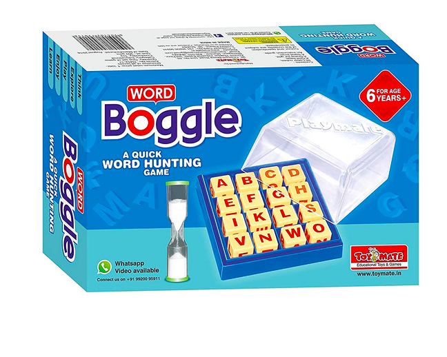 Toymate Word Boggle- A quick word hunting fun game for adults & kids age 6 years & above. Word Games Board Game