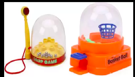 Toys Mini Basketball & Drop Game (Combo) (Multicolor)