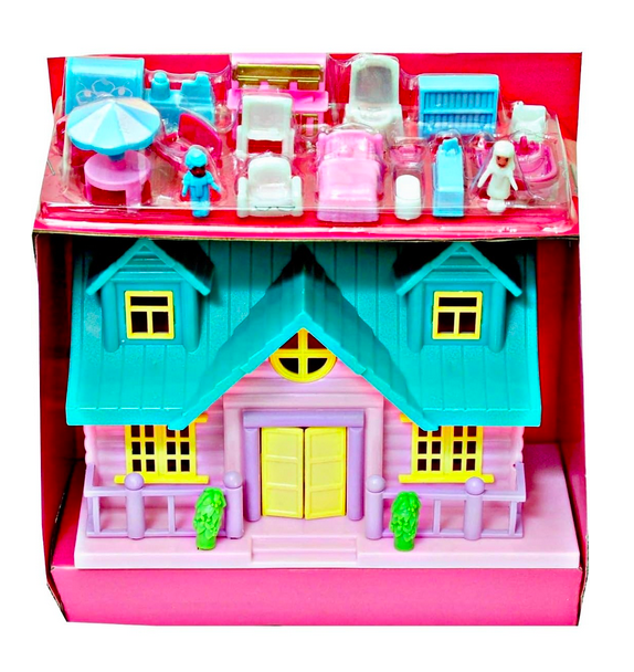 Dollhouse for Girls Funny Doll House Play Set for Girls (Small Doll House)