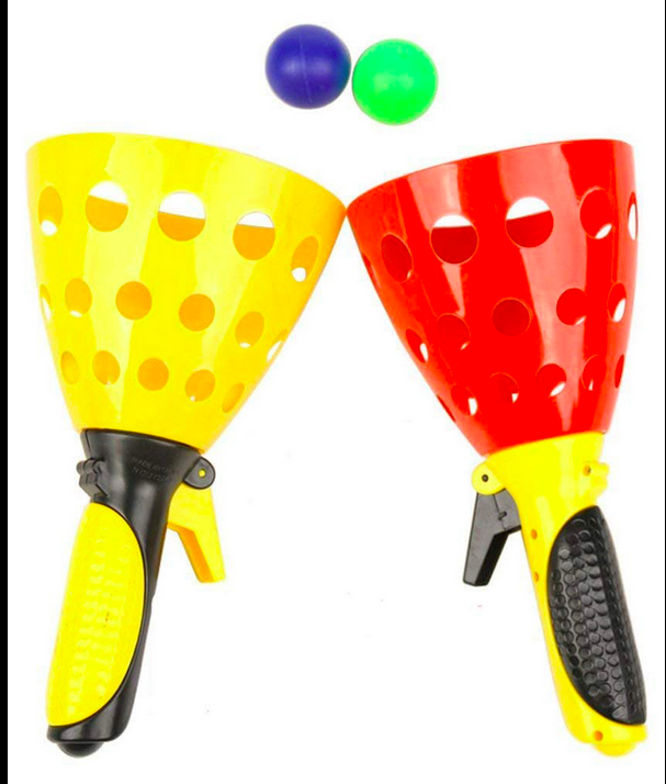 Click and Catch Twin Ball Game – Multicolour