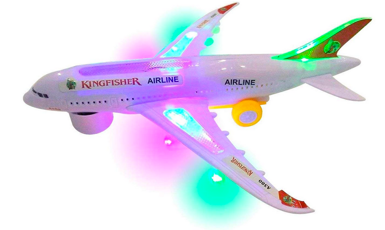 SUPER TOY Battery Operated Aeroplane Toy for Kids with Light and Sound