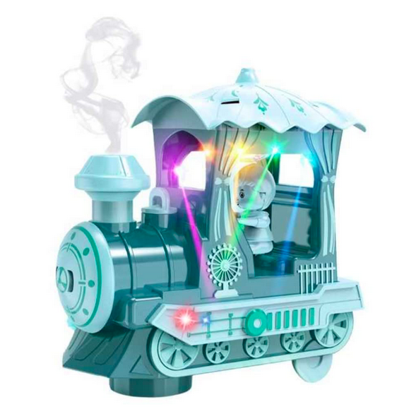 Smoke Spray Train With Lights and Universal Wheels