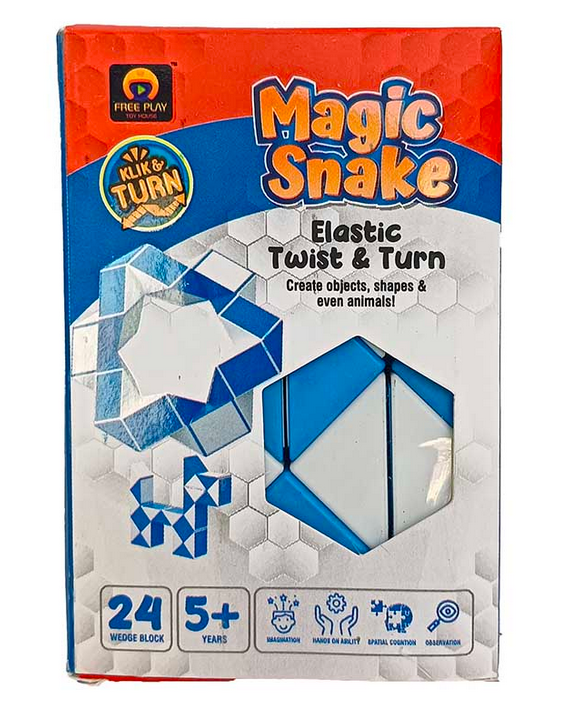 Magic Snake With 24 Wedge Blocks